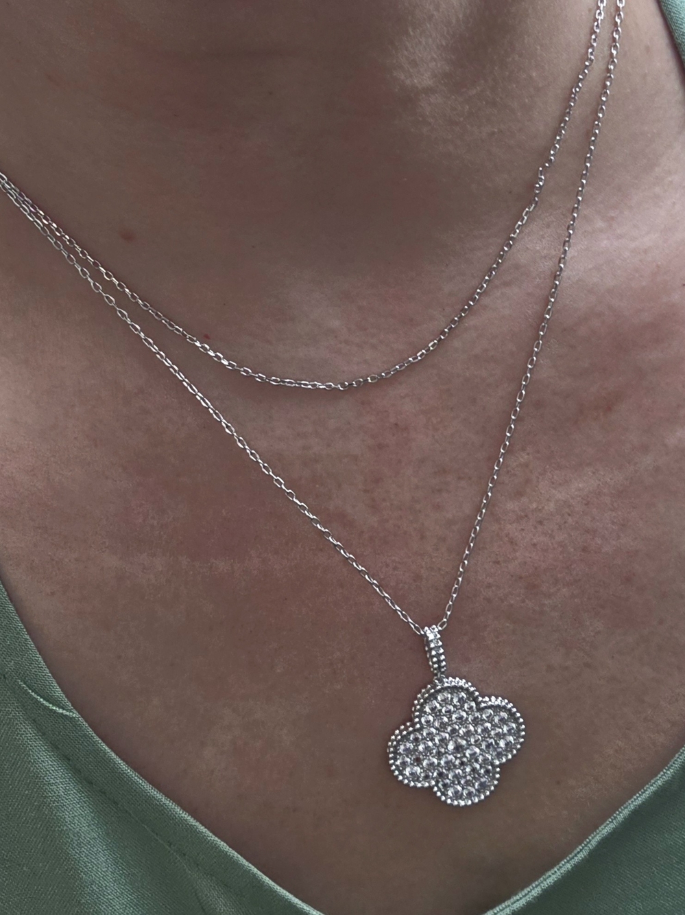 Fashion Designer Vintage Clover Necklace Sterling Silver Gold-Plated Jewelry - Picture 12 of 14
